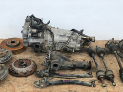 JDM Subaru Impreza WRX STi Version 8 DCCD 6speed Awd TY856WB6KA Transmission, 5x114.3 Bolt Pattern, Axles, R180 Differential Diff V8 GDB