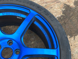 JDM Rays Gram Lights Marine Blue 57C6 Wheels 18x7.5 5x100 Lightweight Rims USED | Wheels and Rims | 1695