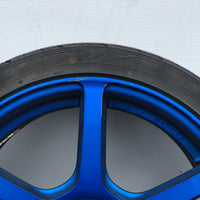 JDM Rays Gram Lights Marine Blue 57C6 Wheels 18x7.5 5x100 Lightweight Rims USED | Wheels and Rims | 1695