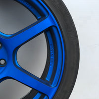 JDM Rays Gram Lights Marine Blue 57C6 Wheels 18x7.5 5x100 Lightweight Rims USED | Wheels and Rims | 1695