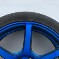 JDM Rays Gram Lights Marine Blue 57C6 Wheels 18x7.5 5x100 Lightweight Rims USED