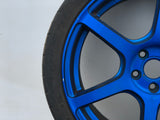 JDM Rays Gram Lights Marine Blue 57C6 Wheels 18x7.5 5x100 Lightweight Rims USED