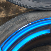JDM Rays Gram Lights Marine Blue 57C6 Wheels 18x7.5 5x100 Lightweight Rims USED