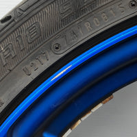 JDM Rays Gram Lights Marine Blue 57C6 Wheels 18x7.5 5x100 Lightweight Rims USED