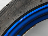 JDM Rays Gram Lights Marine Blue 57C6 Wheels 18x7.5 5x100 Lightweight Rims USED