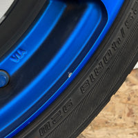 JDM Rays Gram Lights Marine Blue 57C6 Wheels 18x7.5 5x100 Lightweight Rims USED