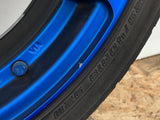 JDM Rays Gram Lights Marine Blue 57C6 Wheels 18x7.5 5x100 Lightweight Rims USED