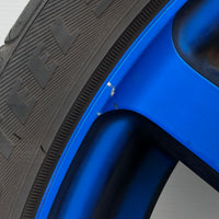 JDM Rays Gram Lights Marine Blue 57C6 Wheels 18x7.5 5x100 Lightweight Rims USED