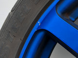 JDM Rays Gram Lights Marine Blue 57C6 Wheels 18x7.5 5x100 Lightweight Rims USED