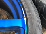 JDM Rays Gram Lights Marine Blue 57C6 Wheels 18x7.5 5x100 Lightweight Rims USED