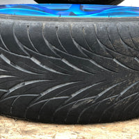 JDM Rays Gram Lights Marine Blue 57C6 Wheels 18x7.5 5x100 Lightweight Rims USED