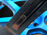 JDM Rays Gram Lights Marine Blue 57C6 Wheels 18x7.5 5x100 Lightweight Rims USED