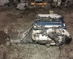 JDM Toyota Aristo Twin Turbo Front Sump VVTi 2JZ-GTE Engine Motor Auto Trans ECU
