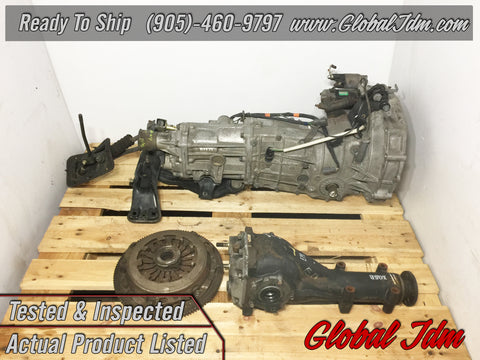 JDM Subaru Impreza WRX Turbo 5 speed AWD Transmission 4.444 Differential 02-03 TY754VBBAA