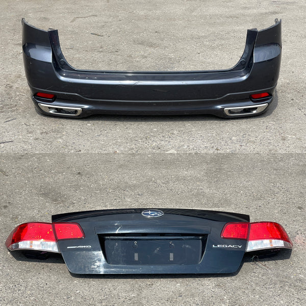 JDM Subaru Legacy BM9 Spec-B Rear Bumper + Truck + Tail Lights 2010-2014 Sedan 4-Door | BR9, freeshipping, Subaru Legacy BR9 | 2313