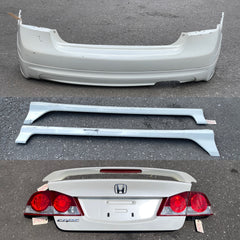 JDM 2006-2008 Honda Civic/Acura CSX Rear End Conversion Rear Trunk + Bumper + TailLights + Sideskirts