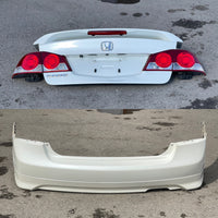 JDM 2006-2008 Honda Civic/Acura CSX Rear End Conversion Rear Trunk + TailLights + Rear Bumper + Rear Lip | Trunk & Tail Lights | Acura CSX Rear Bumper, Acura CSX Trunk Lid, freeshipping | 2224