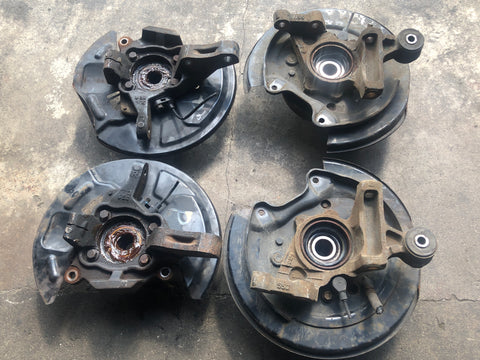 SUBARU IMPREZA WRX STI 06/07 FRONT AND REAR KNUCKLES ASSEMBLY WITH HUB 5X114.3 ORIGINAL PICTURES FROM ITEM