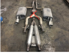 LEXUS LS430 01-06 MUFFLER SET  MID PIPE OR Y PIPE IS MISSING